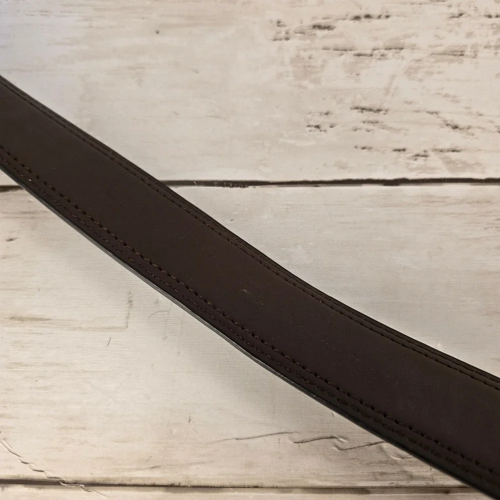 Genuine Dickies Mens Reversible Belt Black Brown Coated Leather Size 36 11GD0248